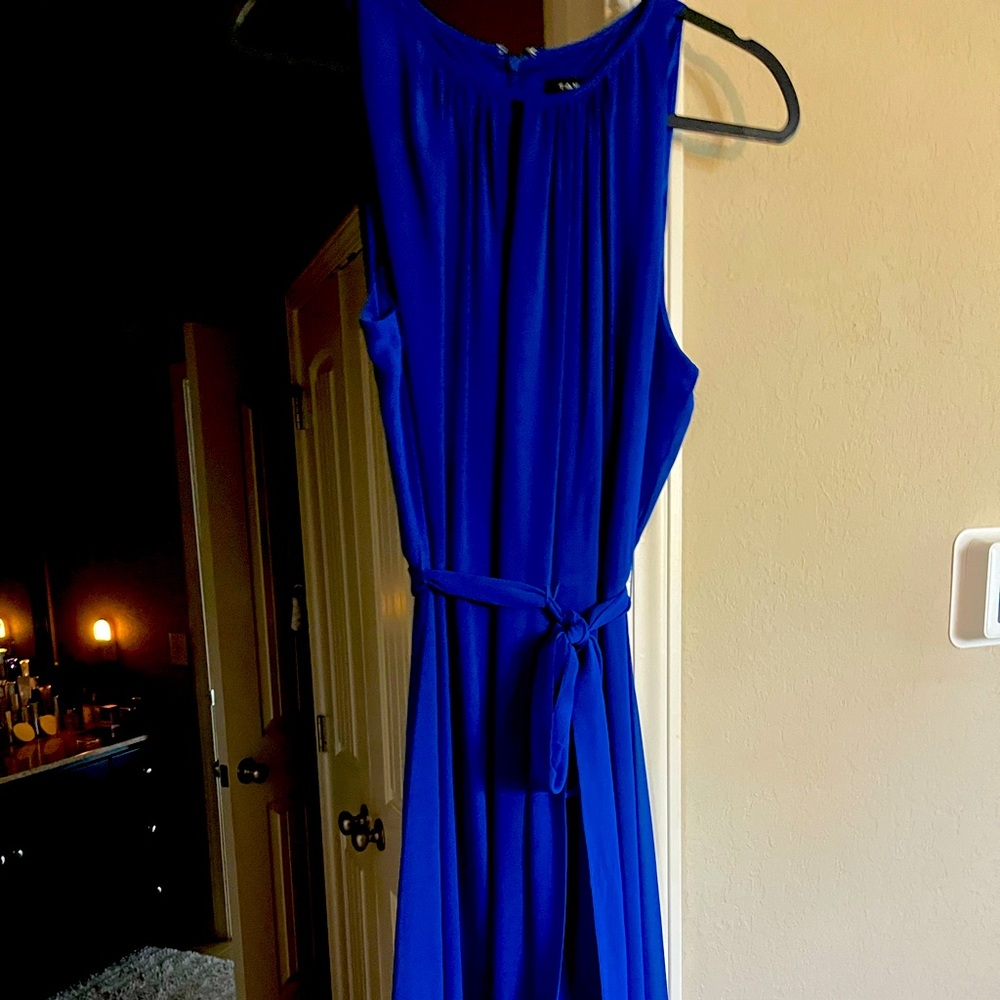 Tahari royal blue, maxi dress size 14, like NEW! Never worn!
